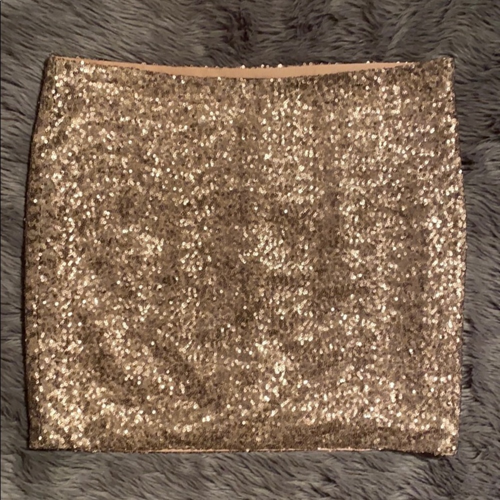 Gold Sequin Skirt